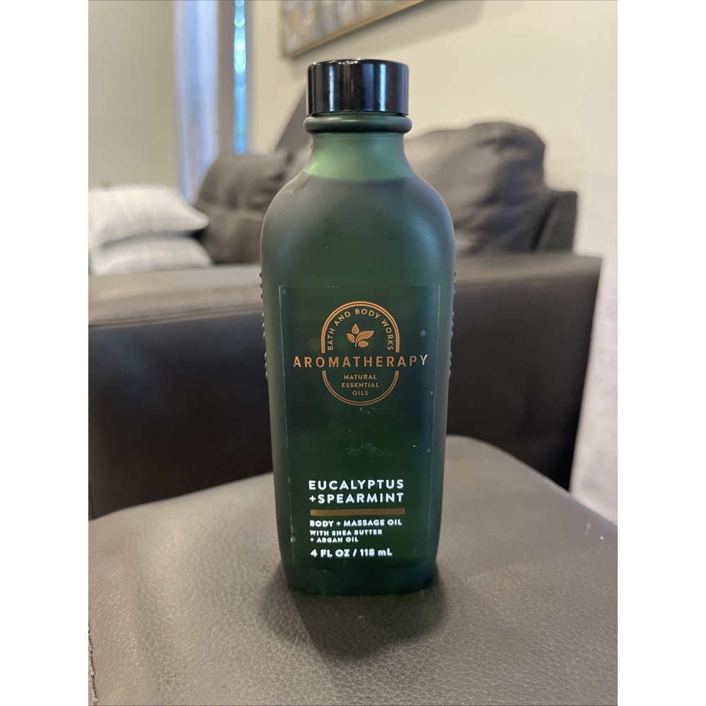 BATH & BODY WORKS EUCALYPTUS + SPEARMINT‎ BODY + MASSAGE OIL 4 FL OZ